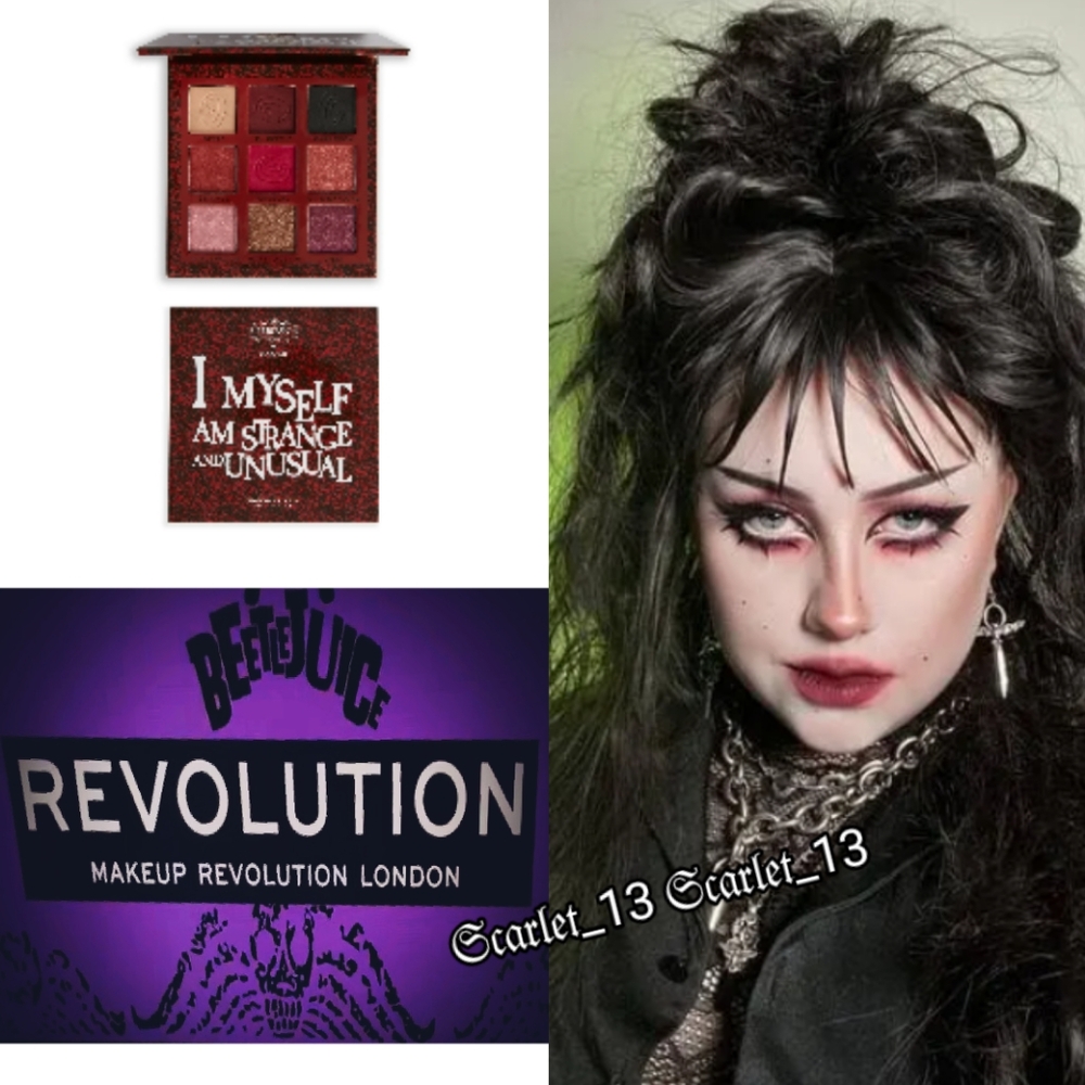 🆕 Beetlejuice × Revolution Limited Edition Eyeshadow Palette 🖤